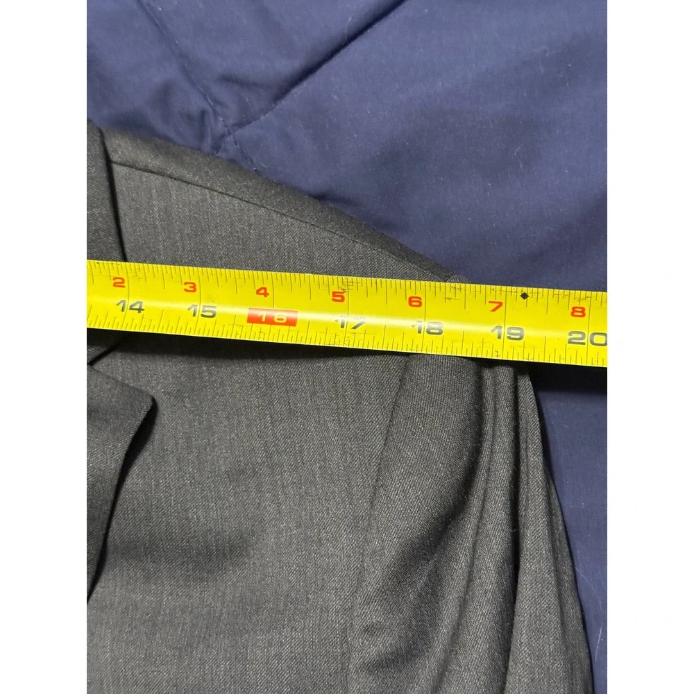Banana Republic Mens 42R Grey Tailored Fit Italian Wool Blazer Cerruti Fabric